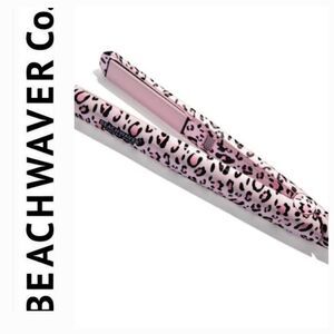 The Beachwaver Coast Pro Ceramic Styling Iron- Pink Leopord Print